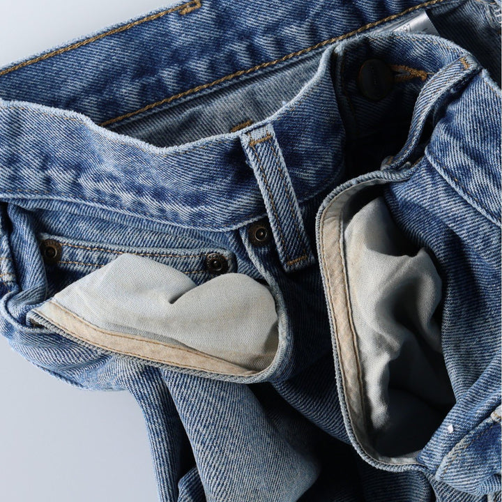 Carhartt Relaxed Fit Tapered Denim Pants for Men, W34 equivalent cotton blue type Vintage Second Hand