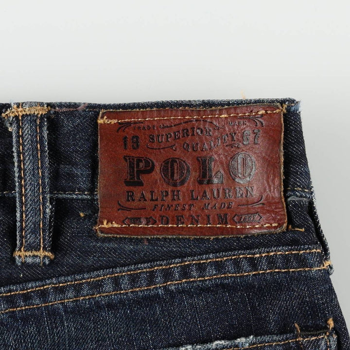 Ralph Lauren Polo Ralph Lauren Straight Denim Pants, Men's Size W39 (approx.) cotton Navy blue Vintage Second Hand