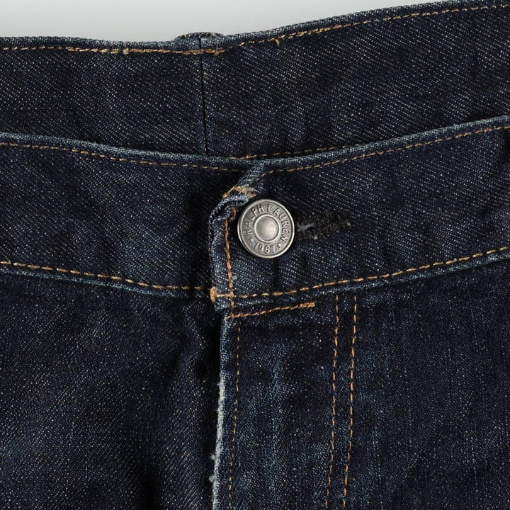 Ralph Lauren Polo Ralph Lauren Straight Denim Pants, Men's Size W39 (approx.) cotton Navy blue Vintage Second Hand