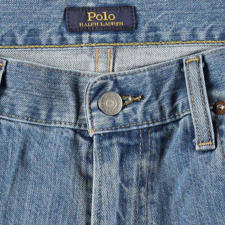 Ralph Lauren Polo Ralph Lauren Straight Denim Pants, Men's Size W36 (approx.) cotton blue type Vintage Second Hand