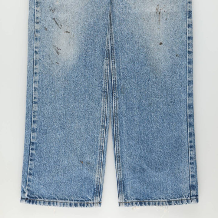Carhartt Relaxed Fit Tapered Denim Pants for Men, W34 equivalent cotton blue type Vintage Second Hand