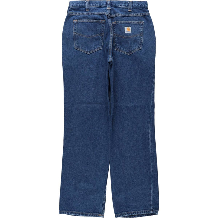 Carhartt Relaxed Fit Tapered Denim Pants for Men, W32 equivalent cotton blue type Vintage Second Hand