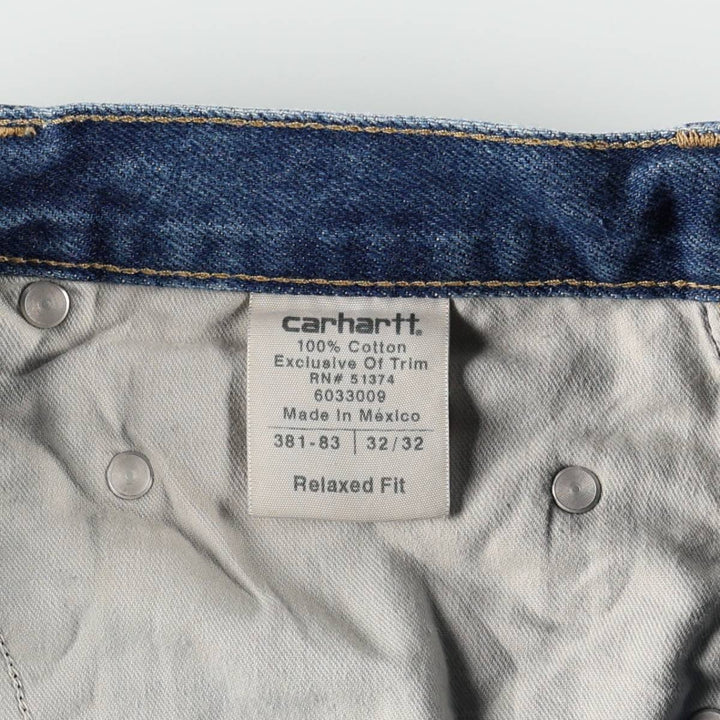 Carhartt Relaxed Fit Tapered Denim Pants for Men, W31 equivalent cotton blue type Vintage Second Hand