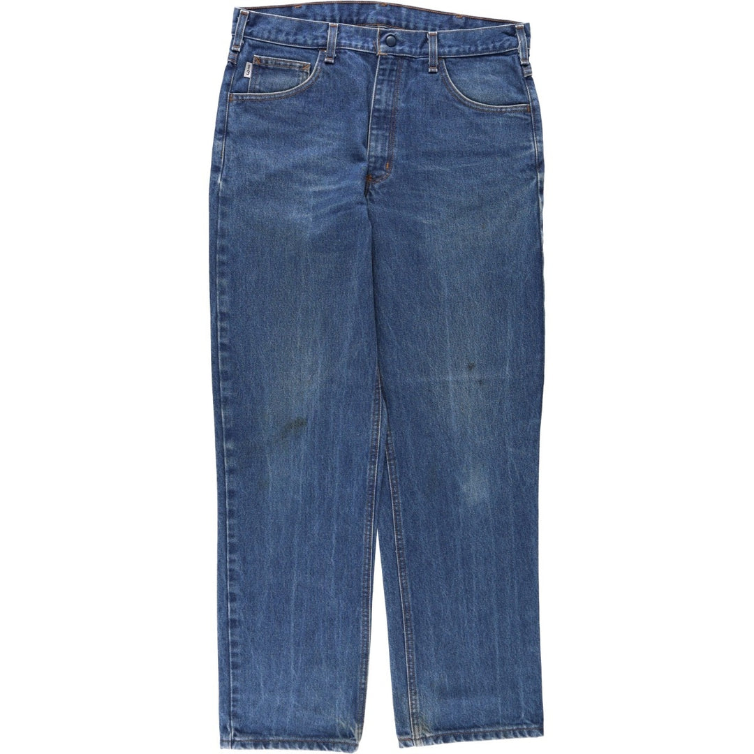 2000'S Carhartt FR Series Tapered Denim Pants, Men's W35 (approx.) cotton blue type Vintage Second Hand