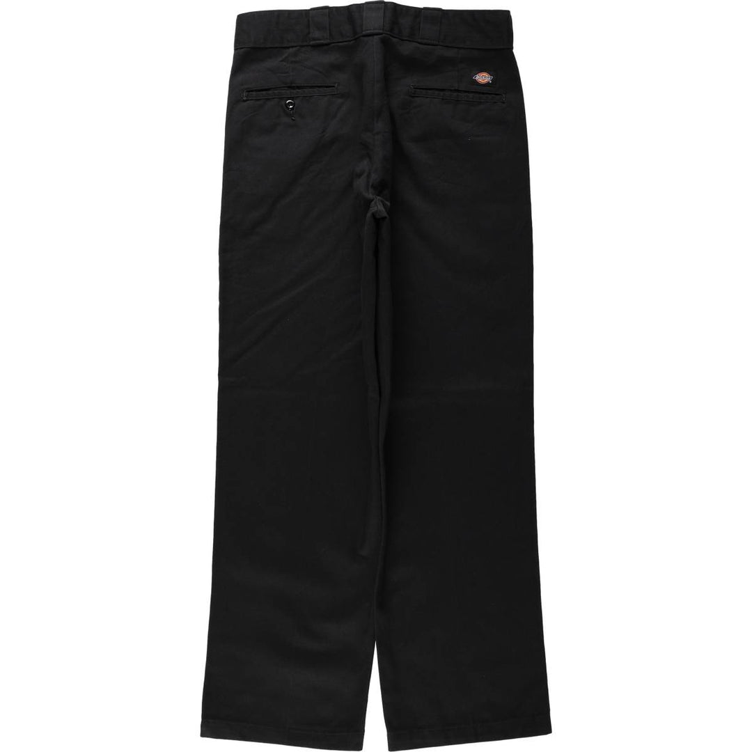 Dickies Men's Work Pants, Size W35 polyester black type Vintage Second Hand