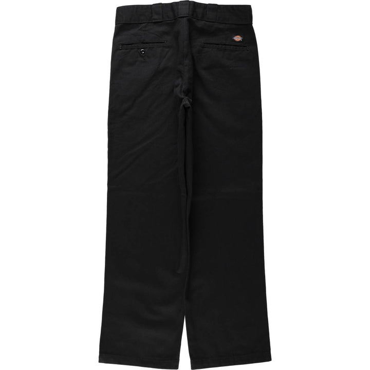 Dickies Men's Work Pants, Size W35 polyester black type Vintage Second Hand