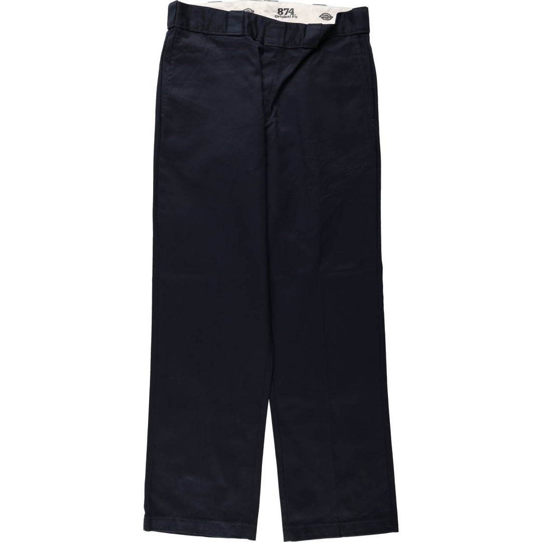 Dickies 874 Original Fit Work Pants, Men's, Size W34 polyester black type Vintage Second Hand