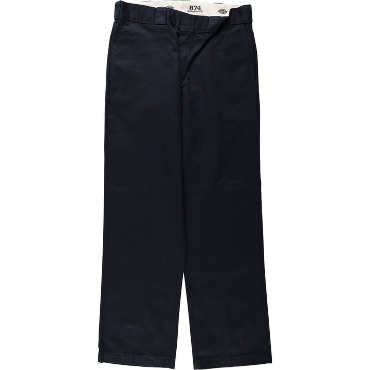 Dickies 874 Original Fit Work Pants, Men's, Size W34 polyester black type Vintage Second Hand