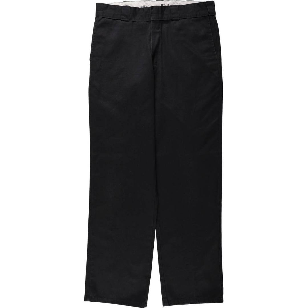 Dickies 874 Original Fit Work Pants, Men's, Size W34 polyester black type Vintage Second Hand