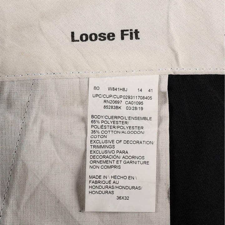 Dickies Loose Fit Work Pants, Men's, Size W37 polyester black type Vintage Second Hand