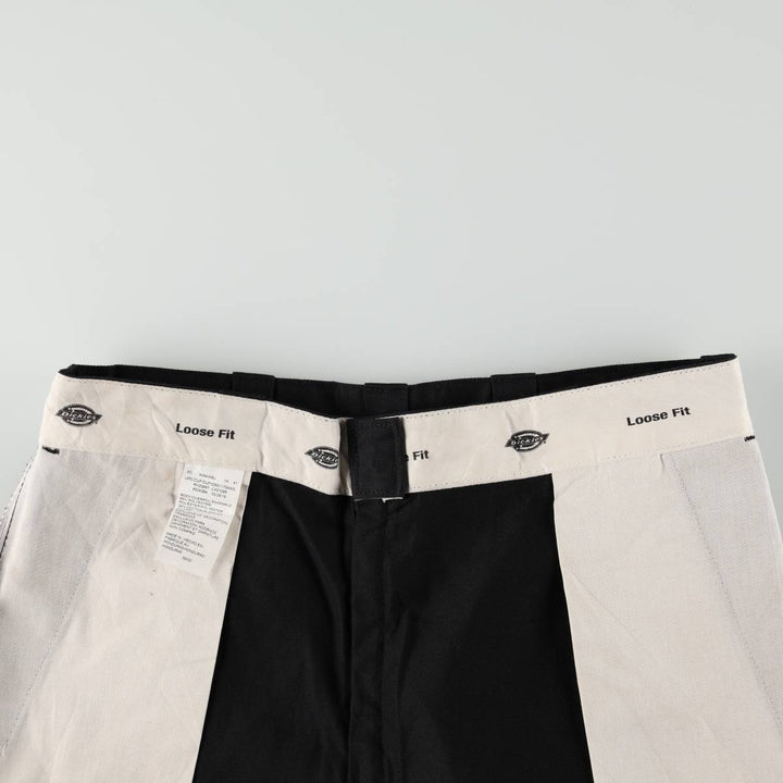 Dickies Loose Fit Work Pants, Men's, Size W37 polyester black type Vintage Second Hand