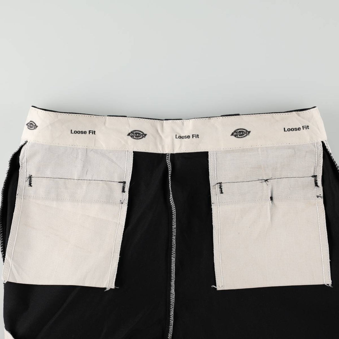 Dickies Loose Fit Work Pants, Men's, Size W37 polyester black type Vintage Second Hand