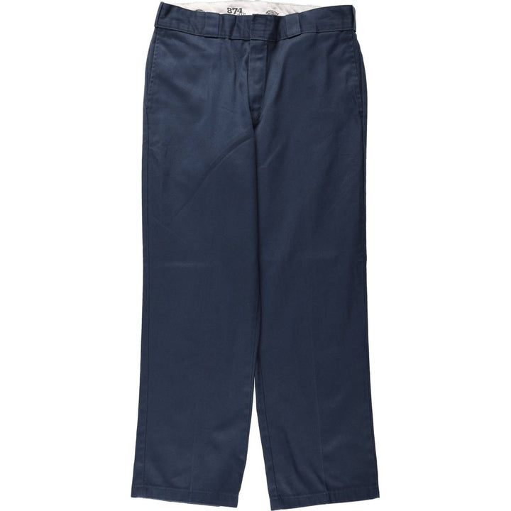 Dickies 874 Original Fit Work Pants, Men's, Size W34 polyester black type Vintage Second Hand