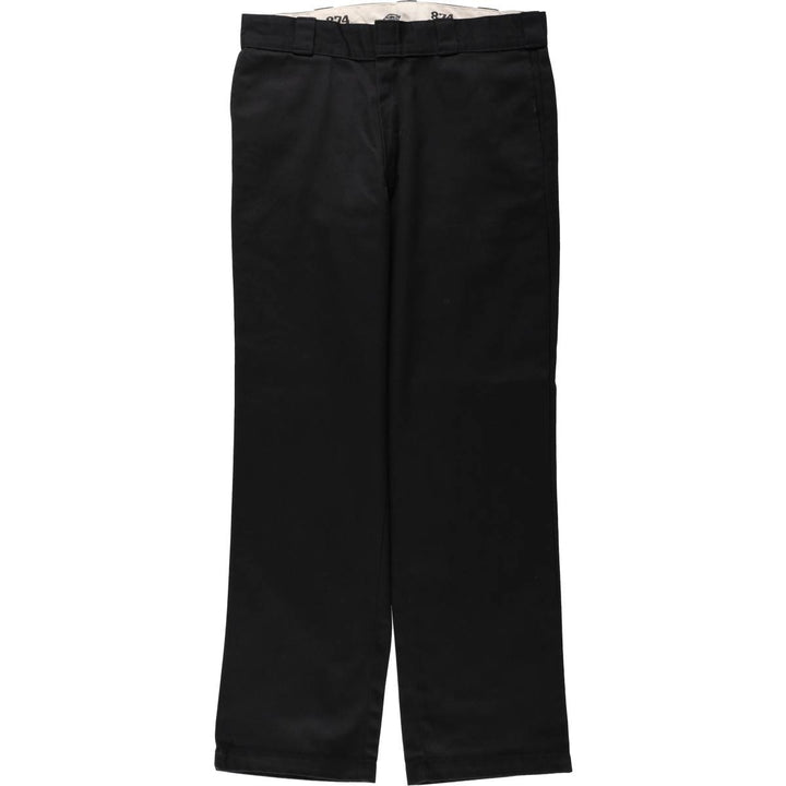 Dickies 874 Original Fit Work Pants, Men's, Size W35 polyester black type Vintage Second Hand
