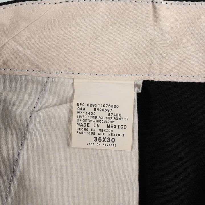 Dickies Work Pants Men's W36 polyester black type Vintage Second Hand