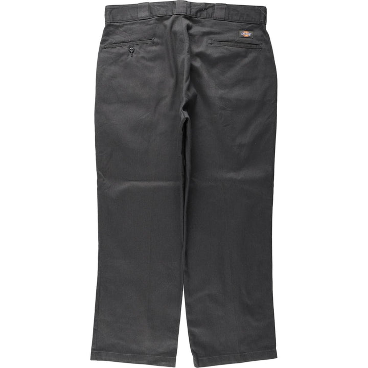 Dickies Work Pants Men's W36 polyester gray type Vintage Second Hand