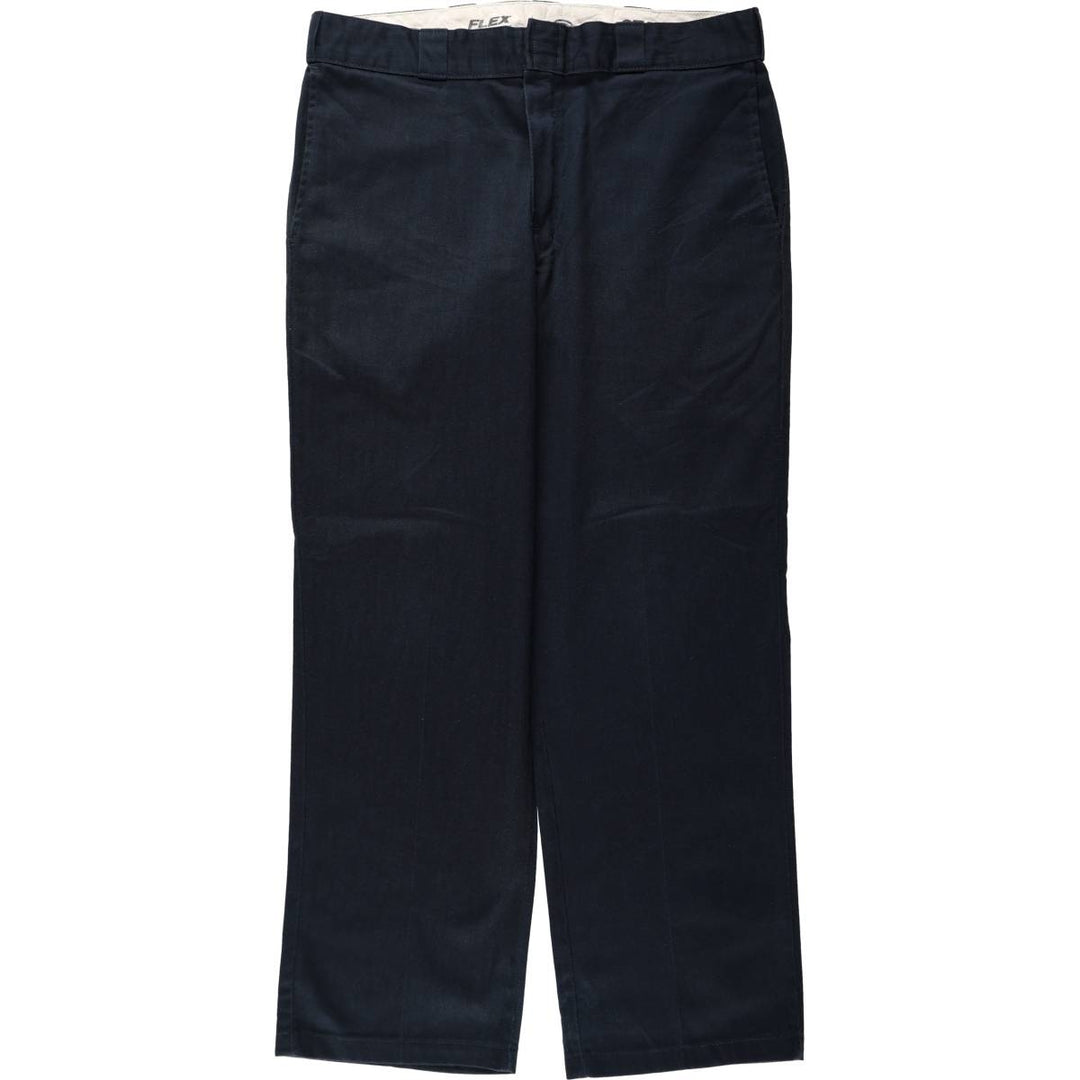 Dickies 874 FLEX ORIGINAL FIT Work Pants, Men's W37 equivalent. polyester navy blue type Vintage Second Hand