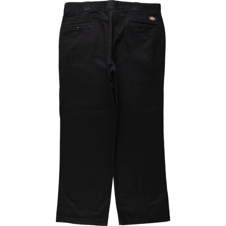 Dickies Work Pants Men's W37 polyester black type Vintage Second Hand