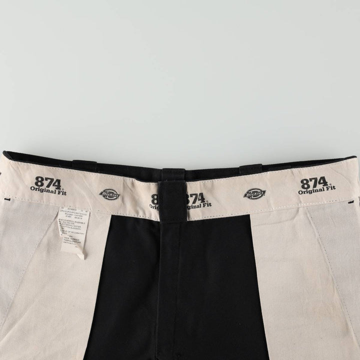 Dickies 874 Original Fit Work Pants for Men, W37 polyester black type Vintage Second Hand