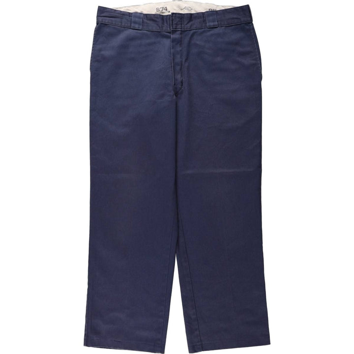 Dickies 874 Original Fit Work Pants for Men, W36 polyester navy blue type Vintage Second Hand