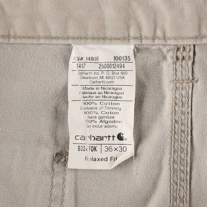 Carhartt Relaxed Fit Painter Pants, Men's W37 (approx.) cotton unbleached Vintage Second Hand