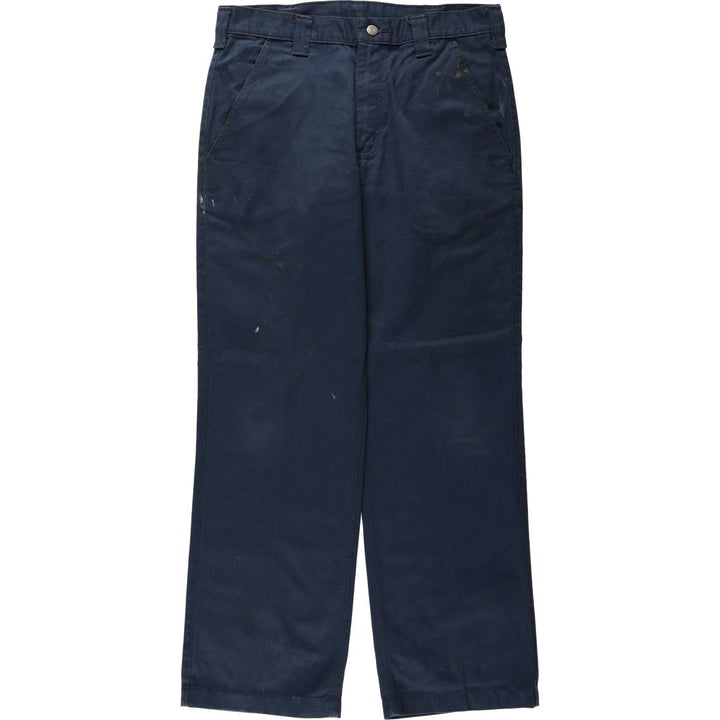 Carhartt Blended Twill Pant, Men's Work Pants, Size W34 polyester navy blue type Vintage Second Hand