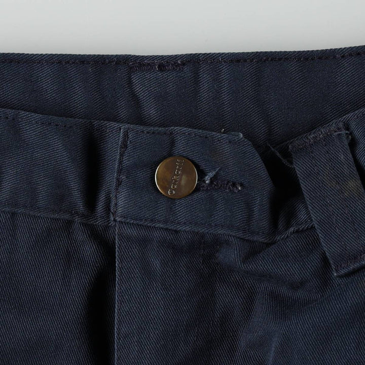 Carhartt Blended Twill Pant, Men's Work Pants, Size W34 polyester navy blue type Vintage Second Hand