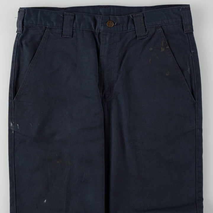Carhartt Blended Twill Pant, Men's Work Pants, Size W34 polyester navy blue type Vintage Second Hand