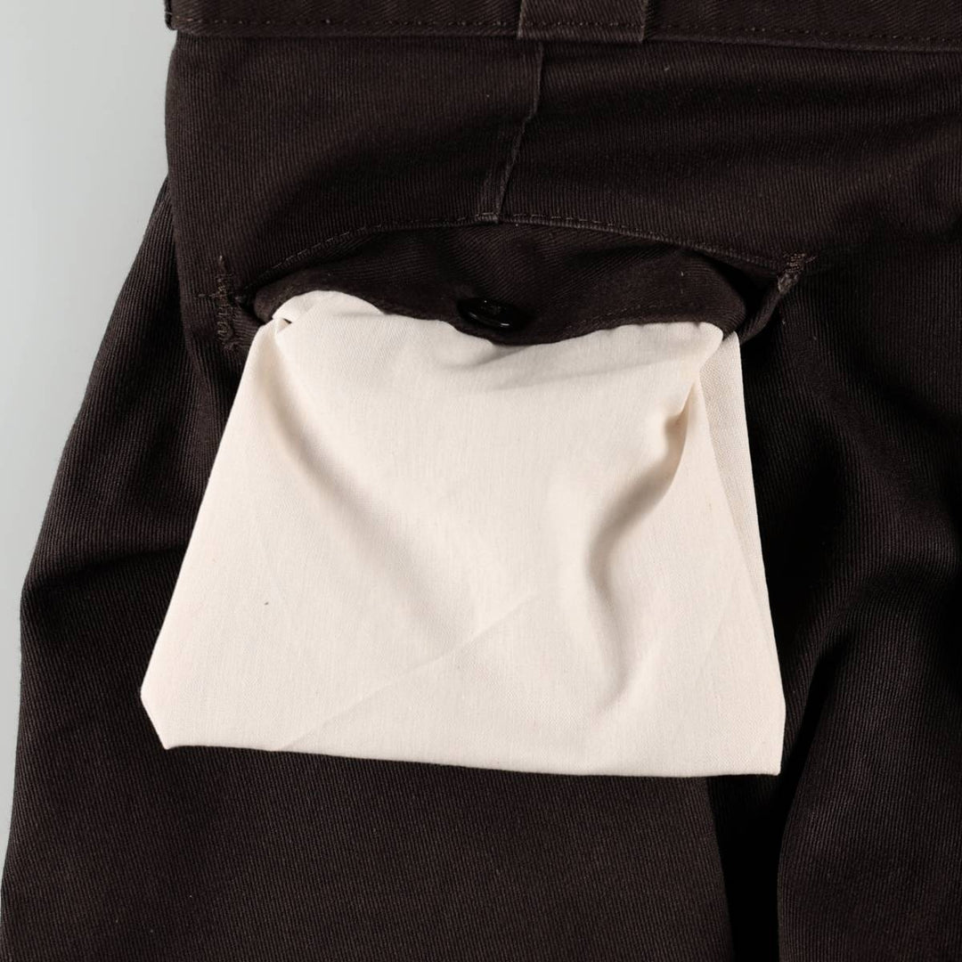 Dickies 874 Original Fit Work Pants for Men, W32 equivalent polyester walnut Vintage Second Hand