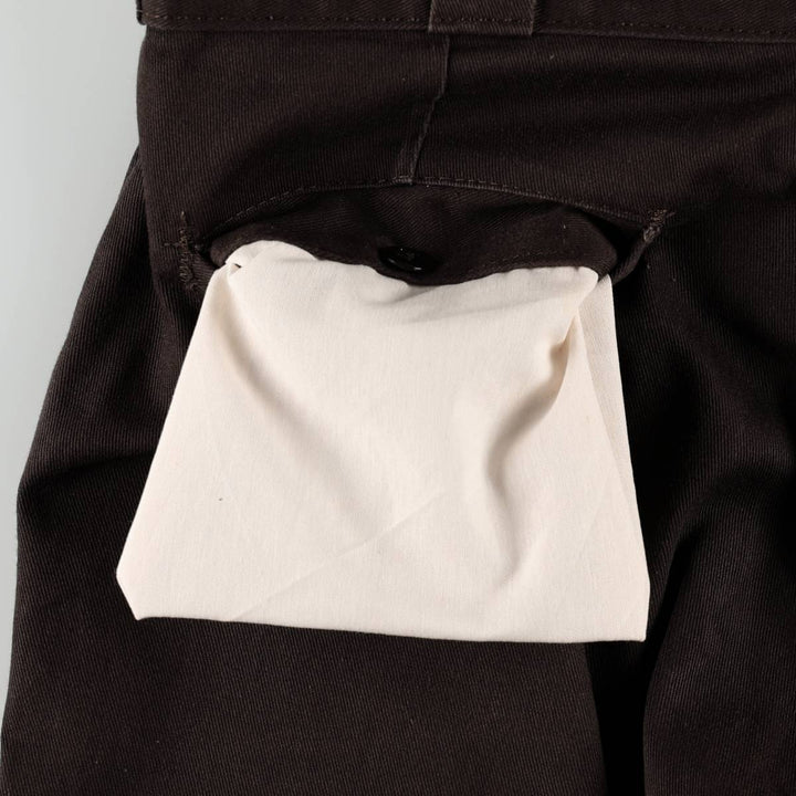 Dickies 874 Original Fit Work Pants for Men, W32 equivalent polyester walnut Vintage Second Hand
