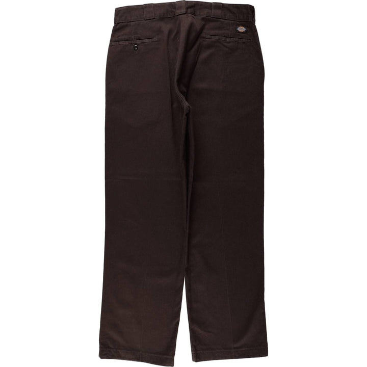 Dickies Work Pants Men's W36 polyester brown type Vintage Second Hand