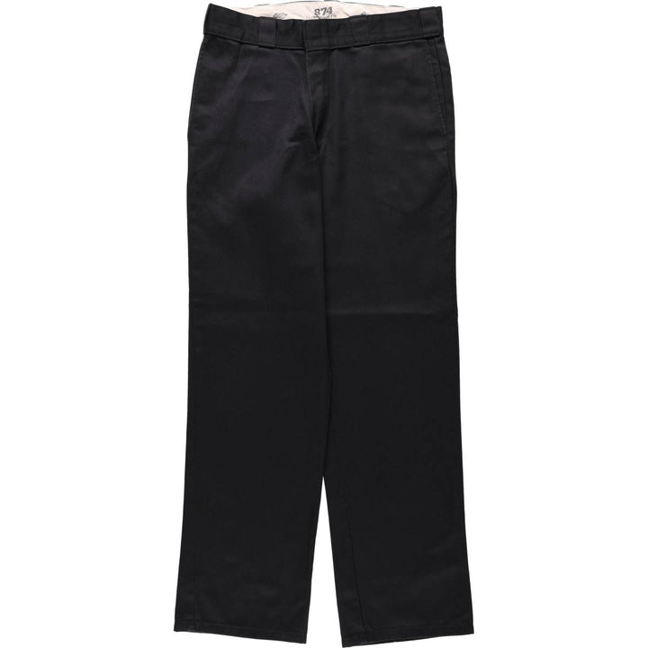 Dickies 874 Original Fit Work Pants, Men's, Size W34 polyester black type Vintage Second Hand