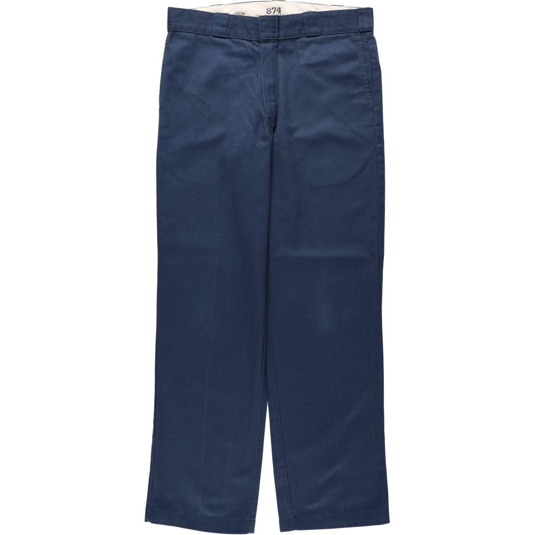 Dickies 874 Original Fit Work Pants, Men's, Size W34 polyester navy blue type Vintage Second Hand