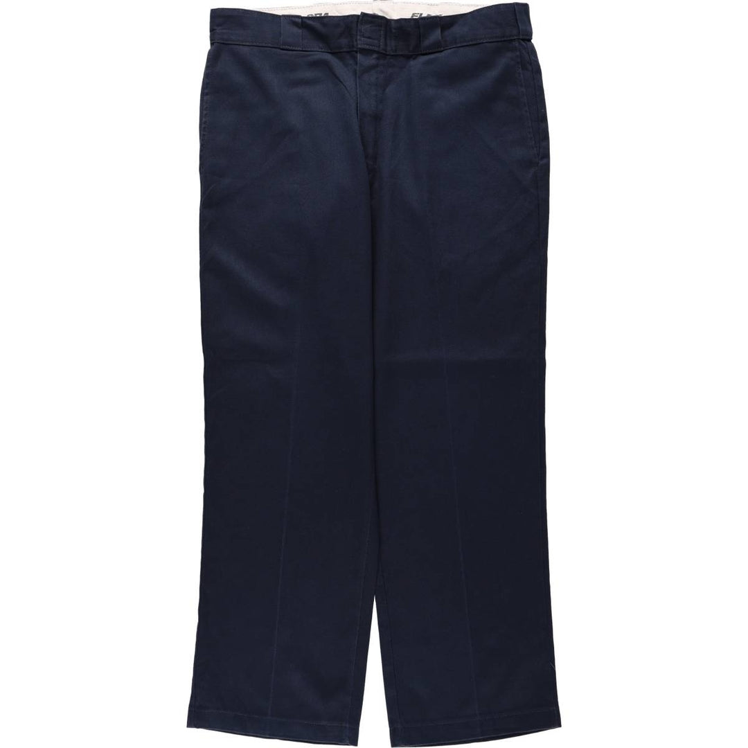 Dickies 874 FLEX ORIGINAL FIT, made in Honduras, men's size W37 (approx.) polyester navy blue type Vintage Second Hand