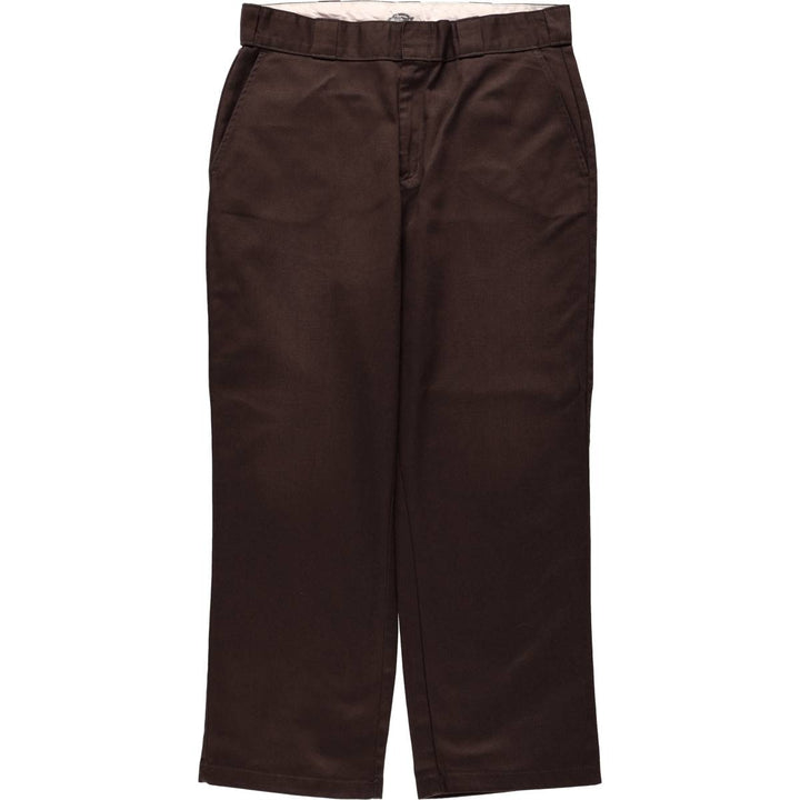 Dickies Work Pants Men's W34 unclear dark chocolate Vintage Second Hand