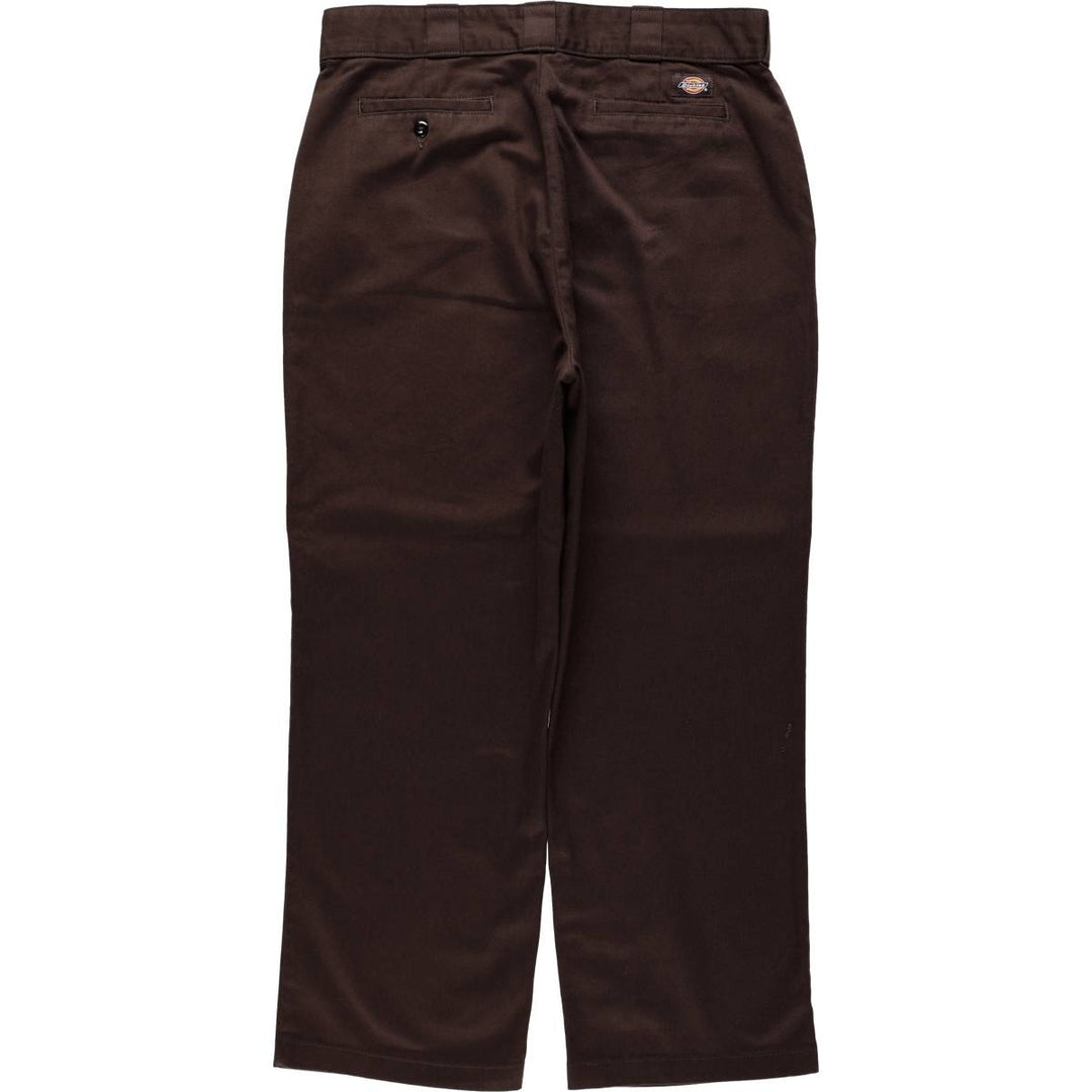 Dickies Work Pants Men's W34 unclear dark chocolate Vintage Second Hand