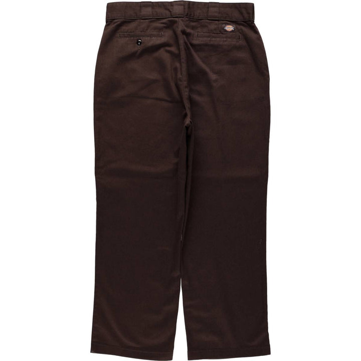 Dickies Work Pants Men's W34 unclear dark chocolate Vintage Second Hand