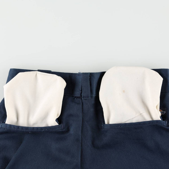 Dickies work pants, made in Canada, men's size W31 (approx.) polyester Navy blue Vintage Second Hand