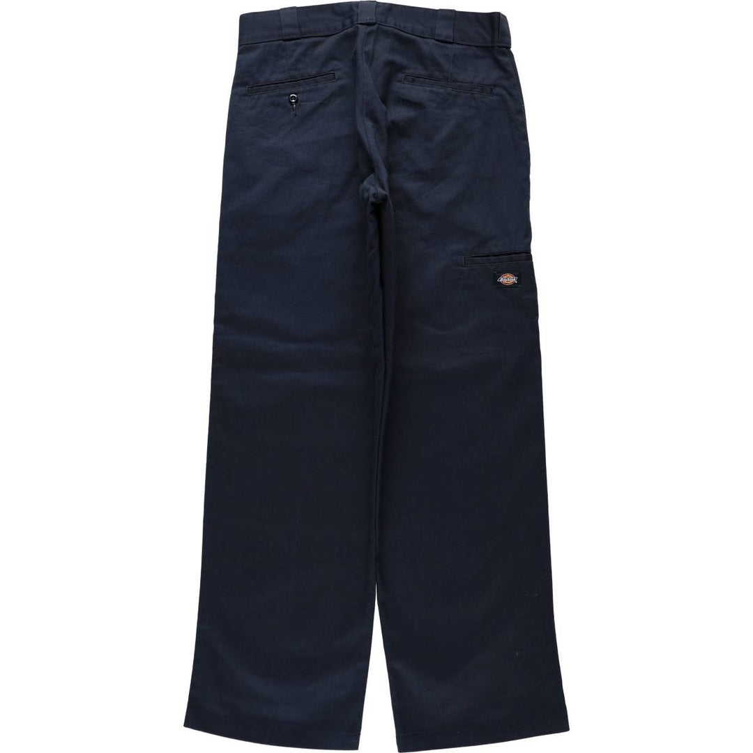 Dickies Loose Fit Double Knee Work Pants Men's W33 polyester navy blue type Vintage Second Hand