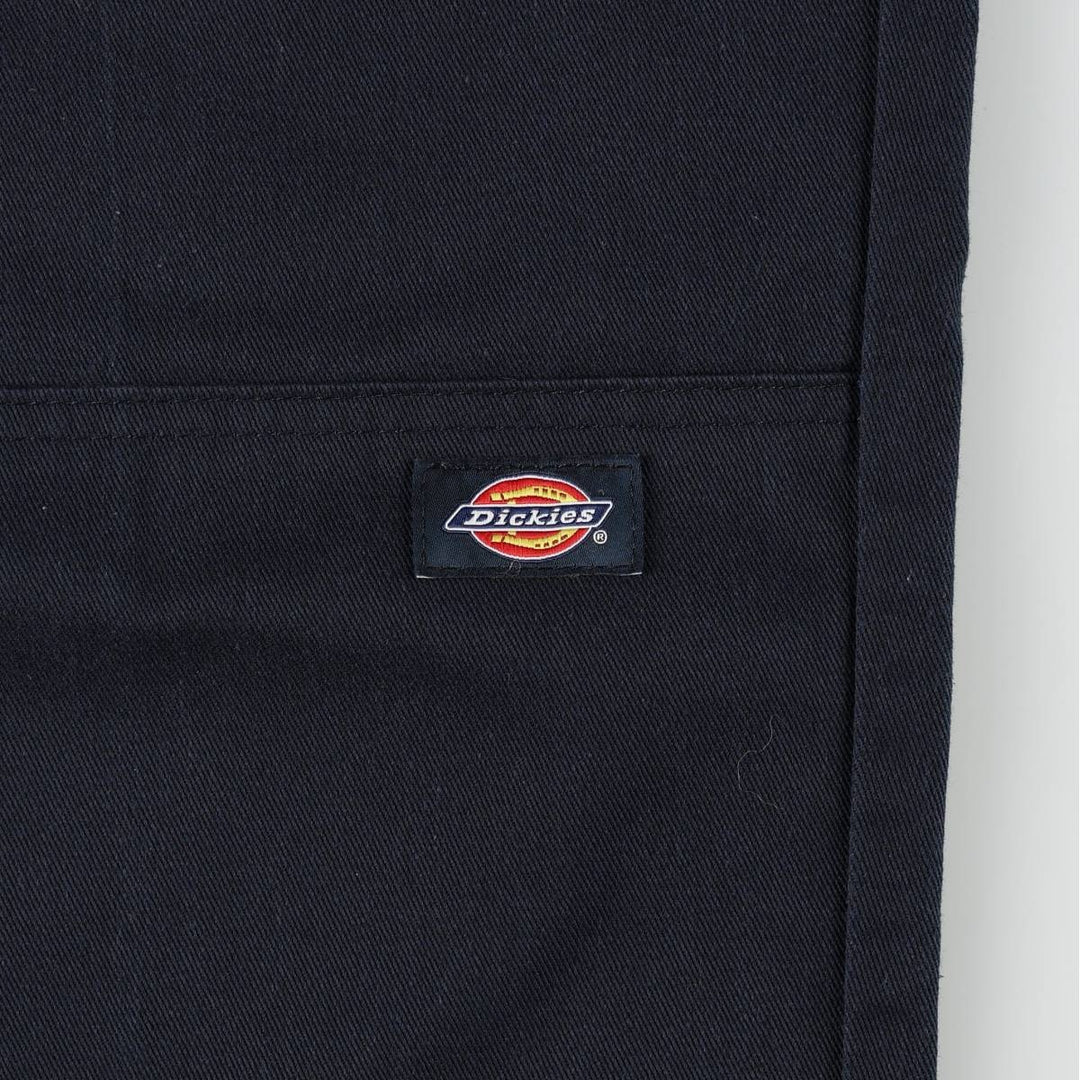 Dickies Loose Fit Double Knee Work Pants Men's W33 polyester navy blue type Vintage Second Hand