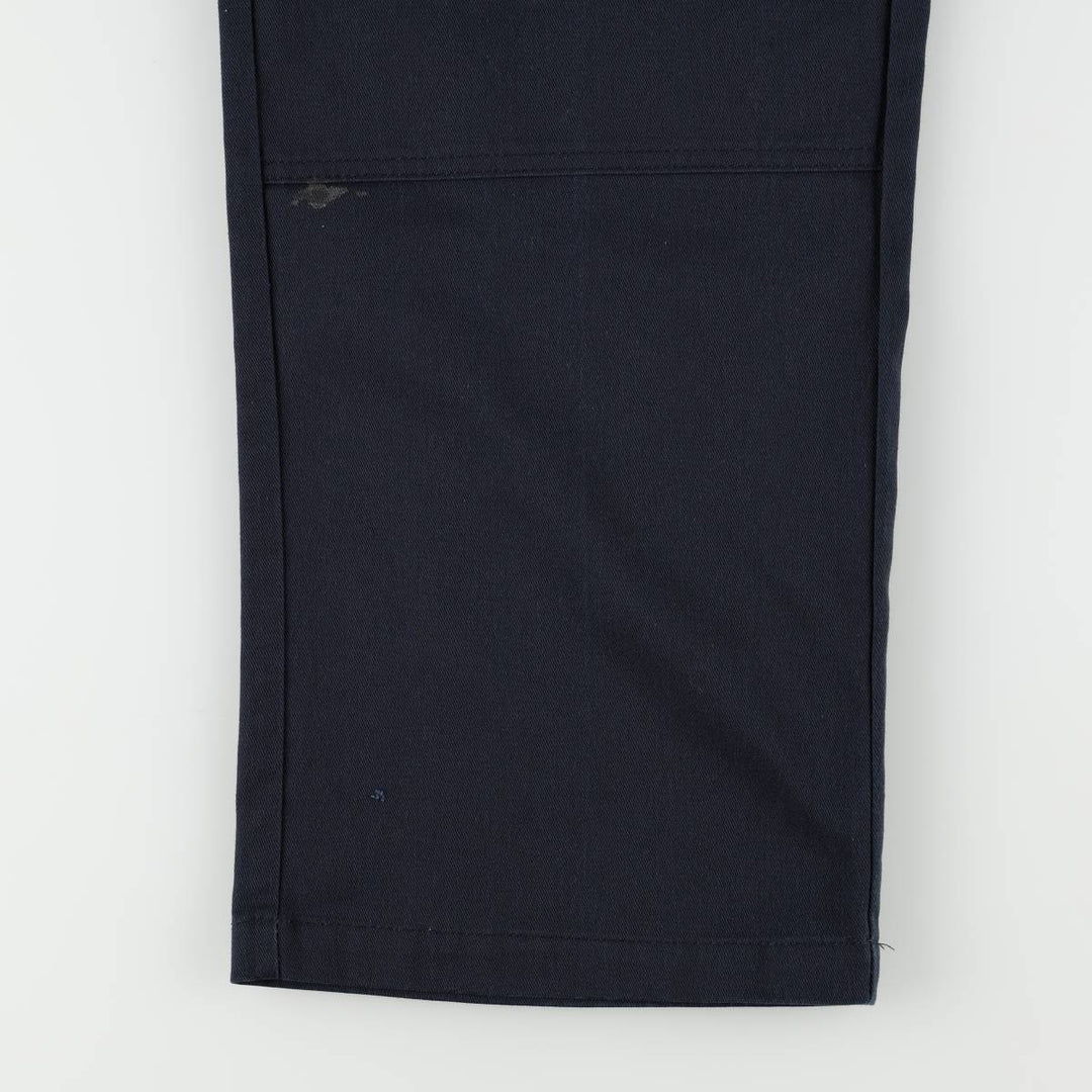 Dickies Loose Fit Double Knee Work Pants Men's W33 polyester navy blue type Vintage Second Hand
