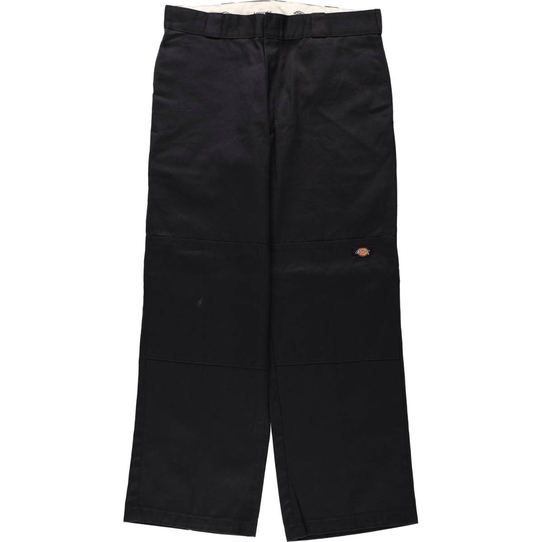 Dickies Loose Fit Double Knee Work Pants, Men's W34 (approx.) polyester black type Vintage Second Hand