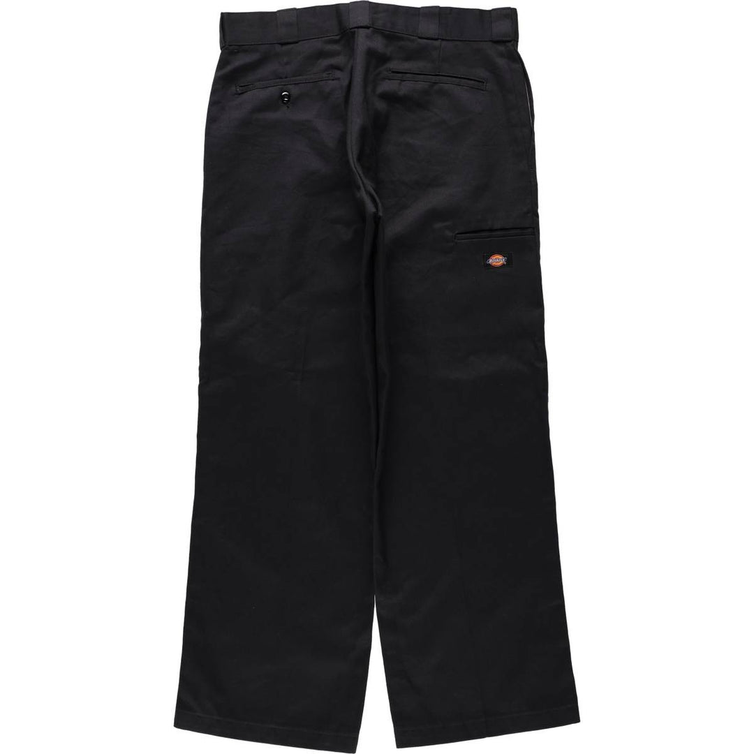 Dickies Loose Fit Double Knee Work Pants, Men's W34 (approx.) polyester black type Vintage Second Hand