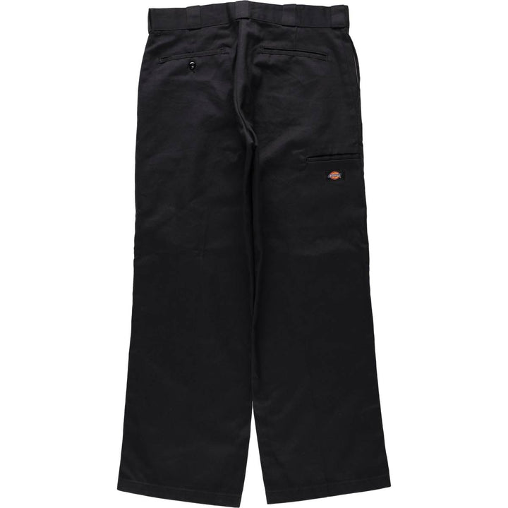 Dickies Loose Fit Double Knee Work Pants, Men's W34 (approx.) polyester black type Vintage Second Hand