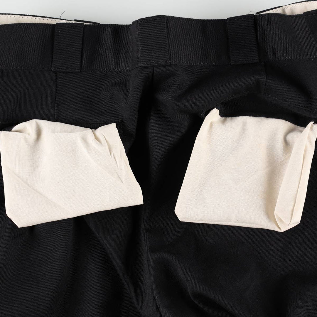 Dickies Loose Fit Double Knee Work Pants, Men's W34 (approx.) polyester black type Vintage Second Hand