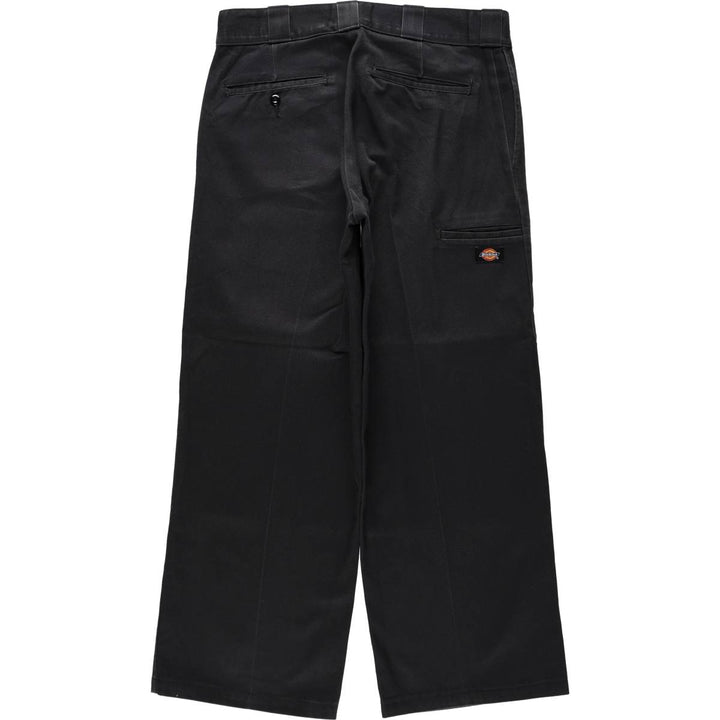Dickies Loose Fit Double Knee Work Pants Men's W33 polyester black type Vintage Second Hand