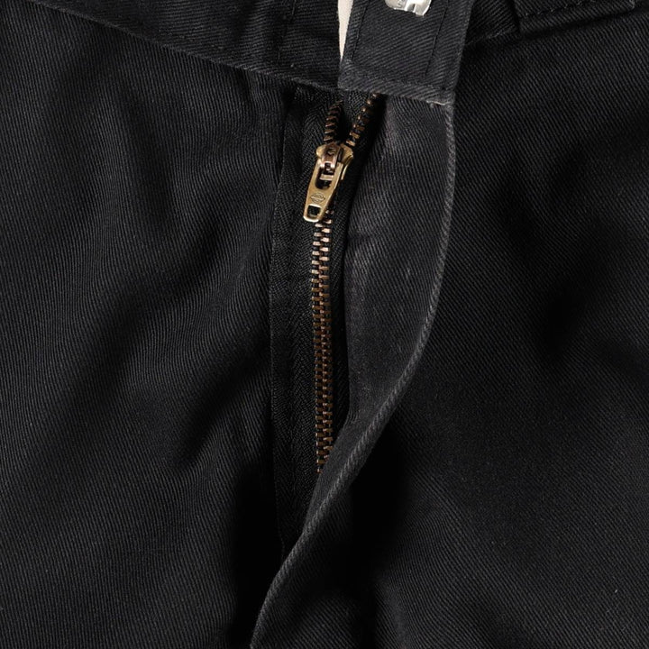 Dickies Loose Fit Double Knee Work Pants Men's W33 polyester black type Vintage Second Hand