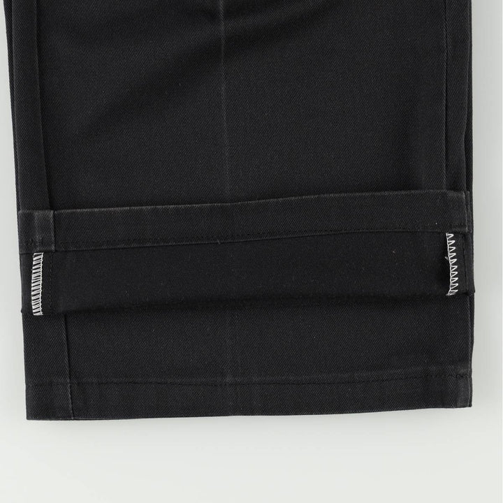 Dickies Loose Fit Double Knee Work Pants Men's W33 polyester black type Vintage Second Hand
