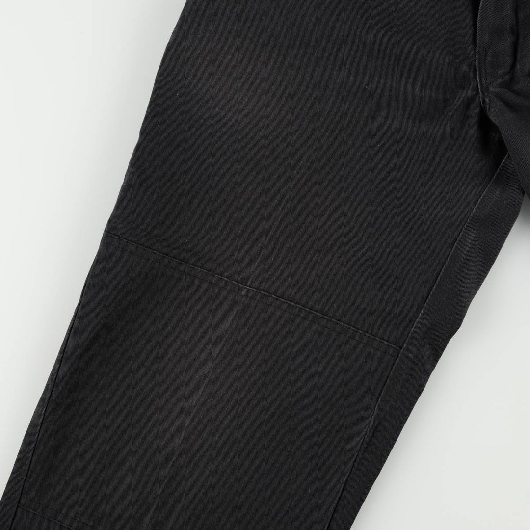 Dickies Loose Fit Double Knee Work Pants Men's W33 polyester black type Vintage Second Hand