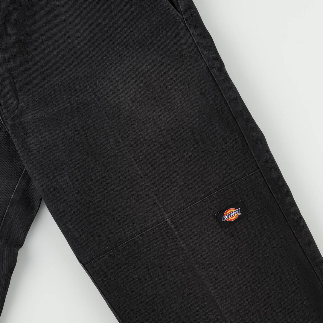 Dickies Loose Fit Double Knee Work Pants Men's W33 polyester black type Vintage Second Hand